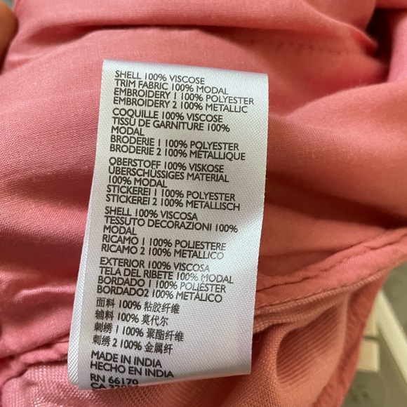 ANTHROPOLOGIE Rosie Bohemian Velvet Floral Embroidered Jogger in Pink - Picture 14 of 14